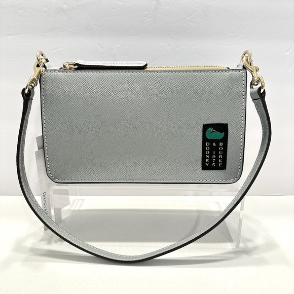 Dooney & Bourke Handbags - NEW Dooney & Bourke Alpine Demi 20 Purse Shoulder Bag Leather STONE Gray/Blue